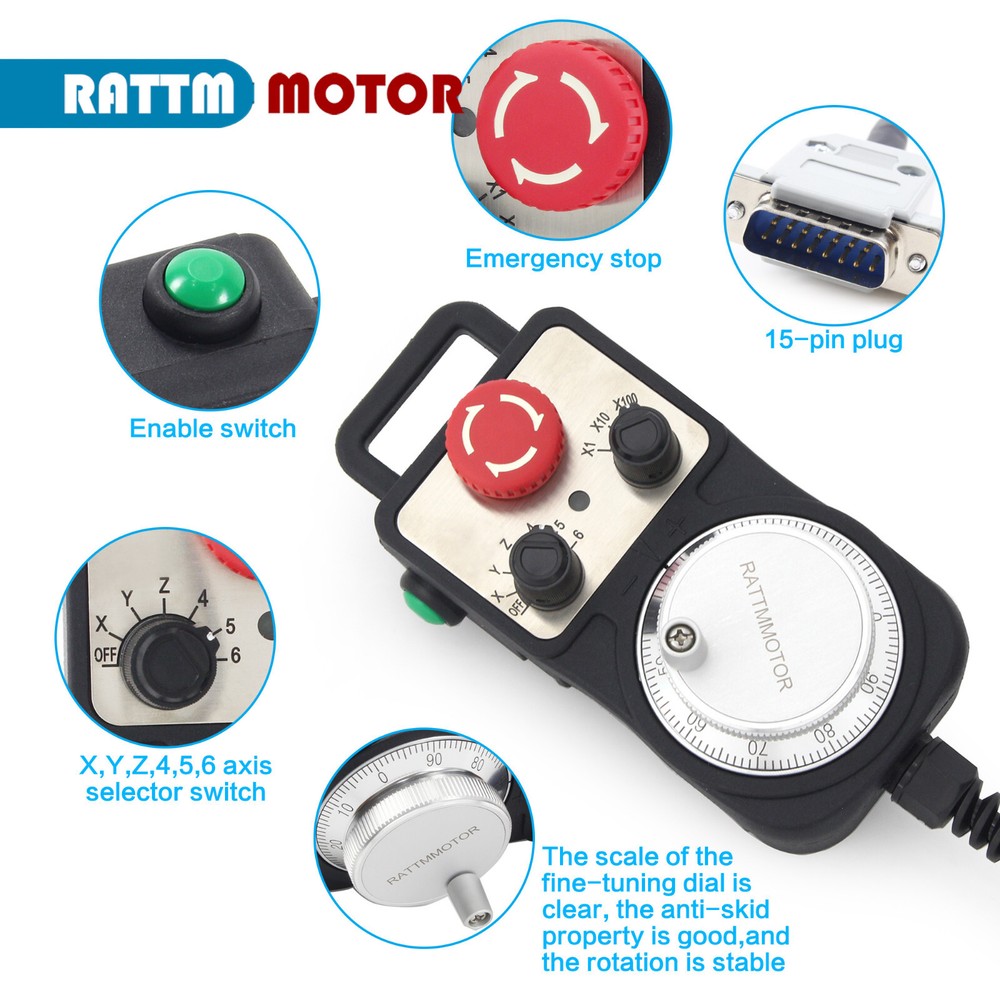 【US】5 / 4 Axis CNC Motion Controller DDCS Offline Standalone&MPG&Power&Keyboard