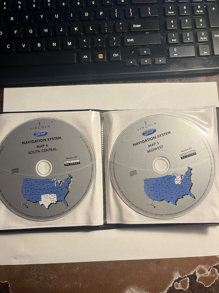 2004 2005 FORD EXPEDITION ESCAPE 10 DISC NAVIGATION SET USA & CANADA CD BASED