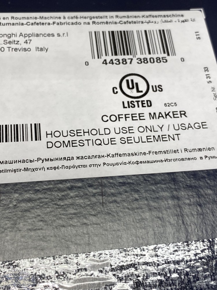 Delonghi Dinamica Plus Fully Automatic Espresso Machine