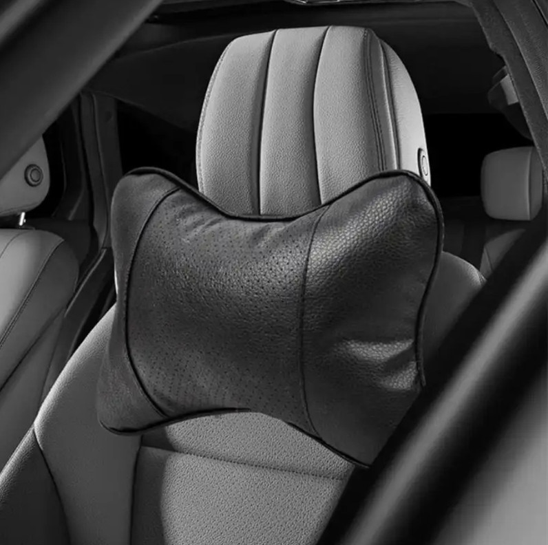 2pcs Car Seat Headrest Pillow Cushion Neck & Head Support with Breathable Mesh