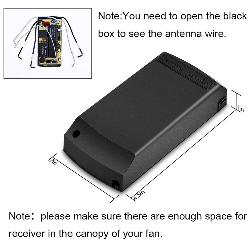 Ceiling Fan Remote Control Kit, Timing Wireless Remote Control