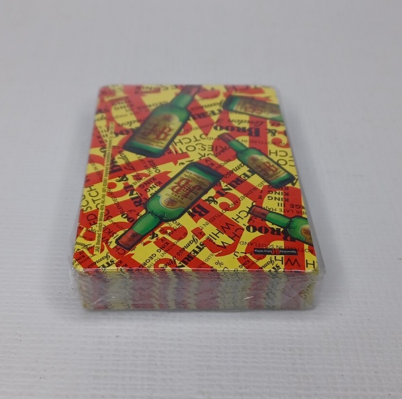 J & B Bottle Playing Cards Deck All Over Pattern New 2001
