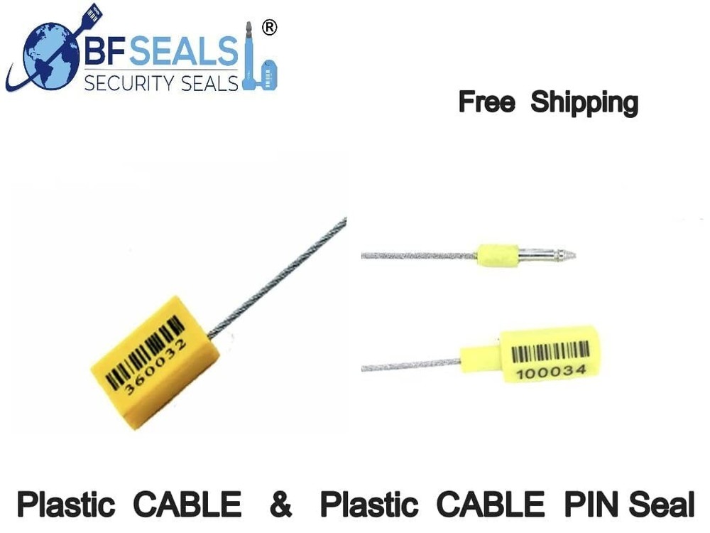 Security BOLT Seal for Cargo Containers, Orange Color, Numbered,10 pcs. BFSEALS
