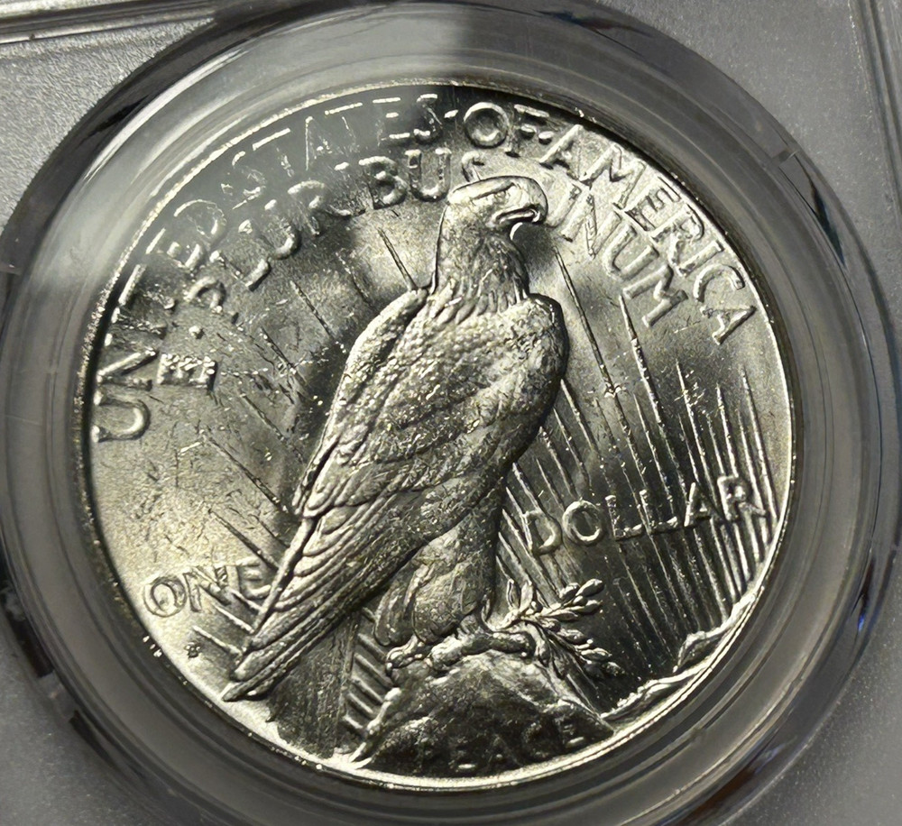 1934 S PEACE DOLLAR PCGS MS 64+ / SHARP WHITE COIN