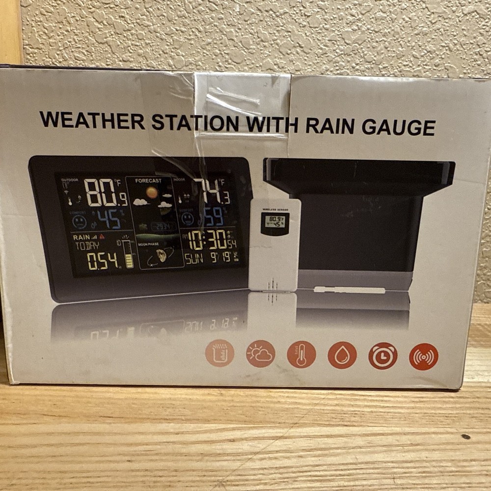 Multi-Functional Digital Weather Station with Wireless Rain Gauge & LCD Display