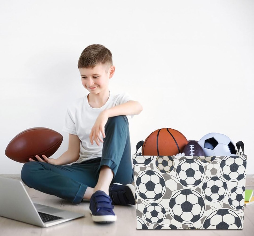 HKEC Rectangle Storage Basket with Handles,Collapsible Storage Bin, Gift Bask...