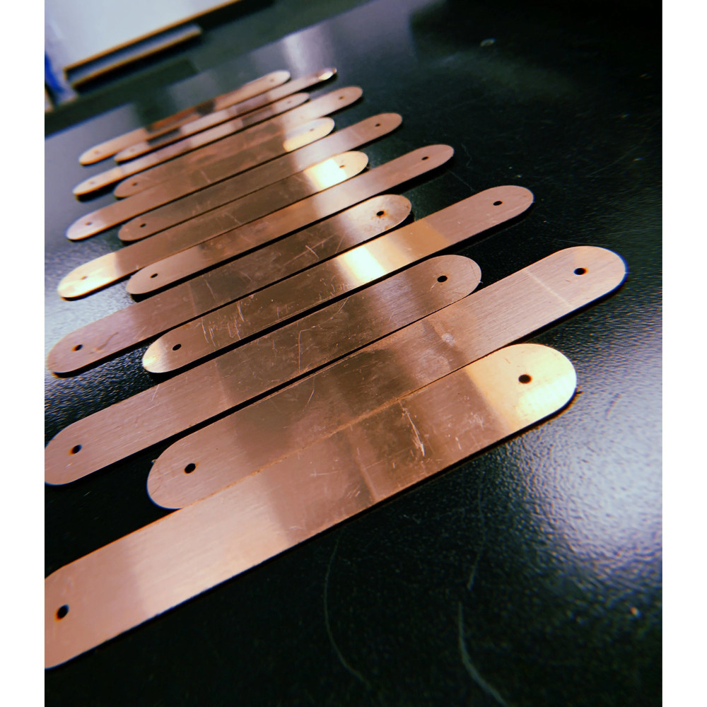 Copper Bracelet Blanks 6"x1" (5/pack)