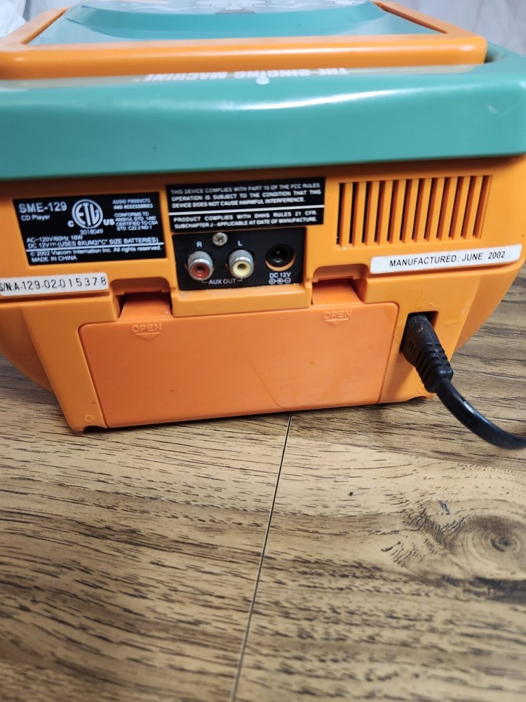 Vintage The Singing Machine Karaoke Nickelodeon Version