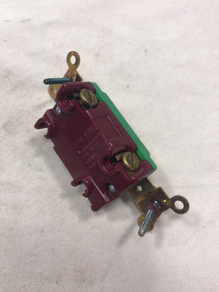 Leviton 3031 Brown Single Pole Self Grounding Switch