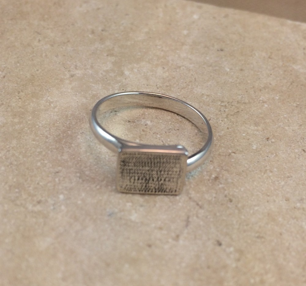 Sterling Silver Ring Blank 8x10mm Pad Base Adjustable Style .925 Quality Finding