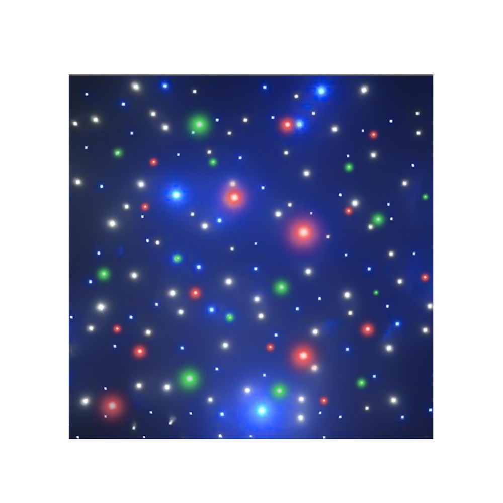 LED Stage Backdrop 4mx4m Star Light Curtain Backdrops Galaxy Starry Background