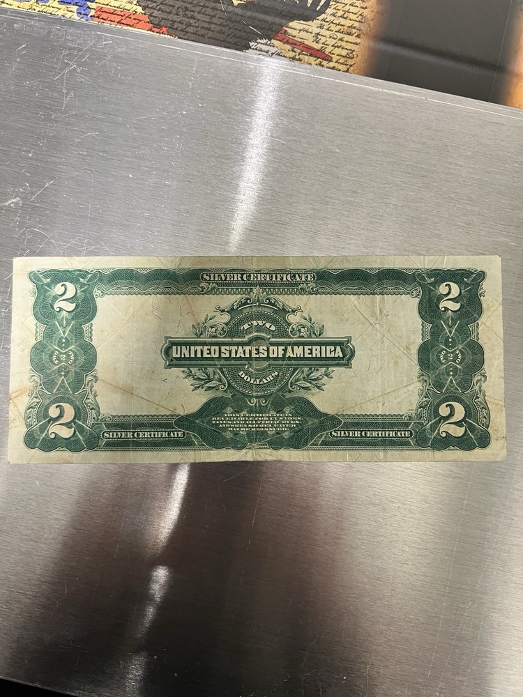 1899 $2 Silver Certificate Mini Porthole Note