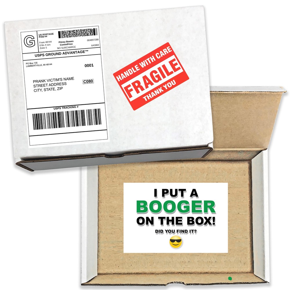 Booger Box Prank Mail Sent Anonymously!