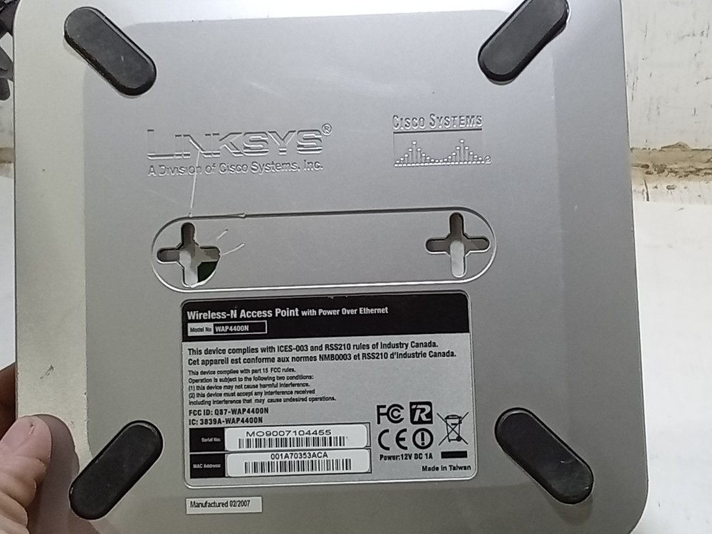 LINKSYS WAP4400N Wireless Router (I6D)