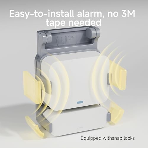 Garage Door Bracket for SimpliSafe Alarm Contact Sensor | Secure Mount Gray