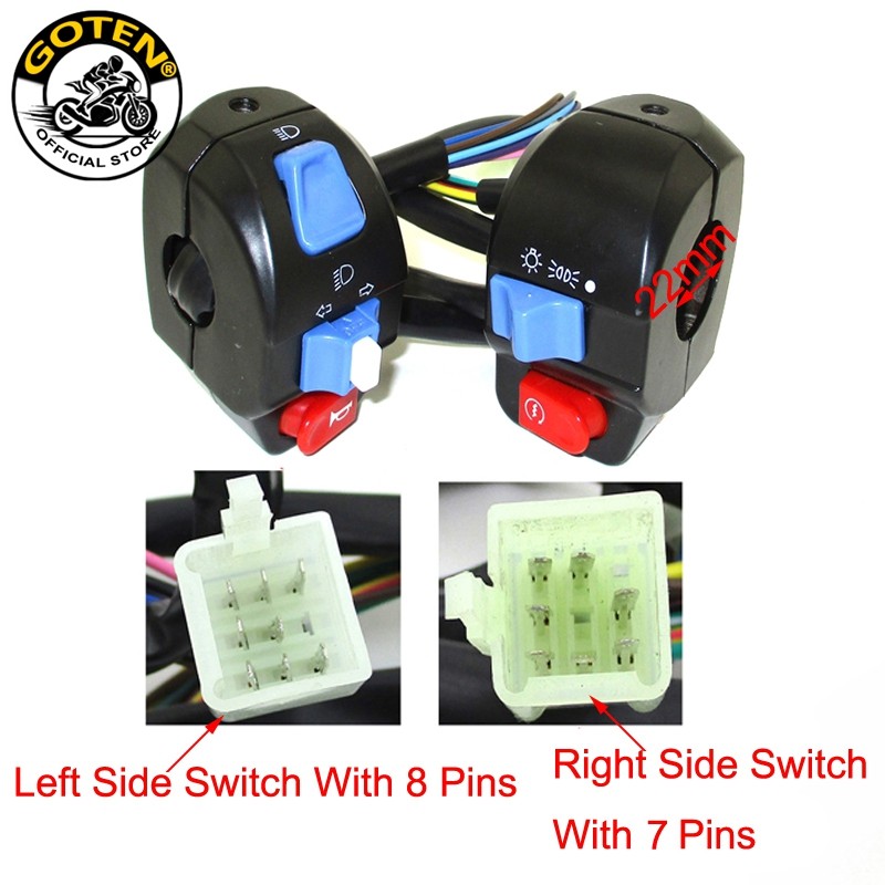 Goten Left Right Handle Switch Control Assembly Set For GY6 50cc 125cc 150cc
