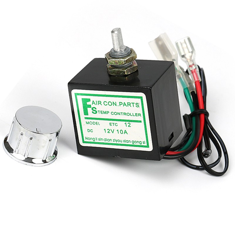 12V Car A/C Electronic Thermostat Temperature Control Auto Access Adjustable 10A