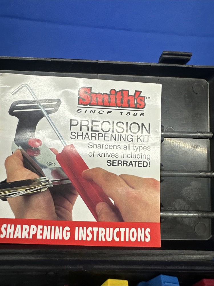 SMITHS Precision Sharpening Kit W/Hard Case Knife Sharpener Straight & Serrated