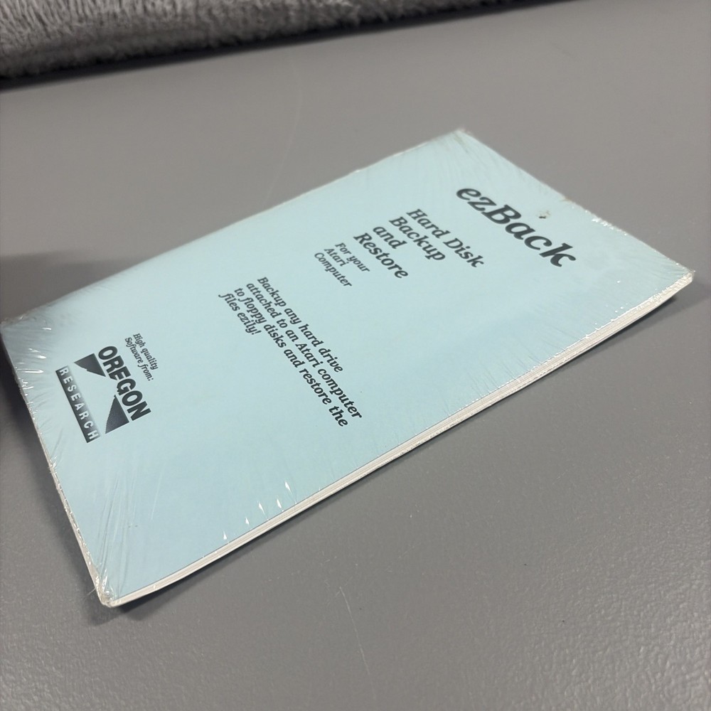 Vintage Software Package Atari Computers ezBack Hard Disk Backup Restore Sealed