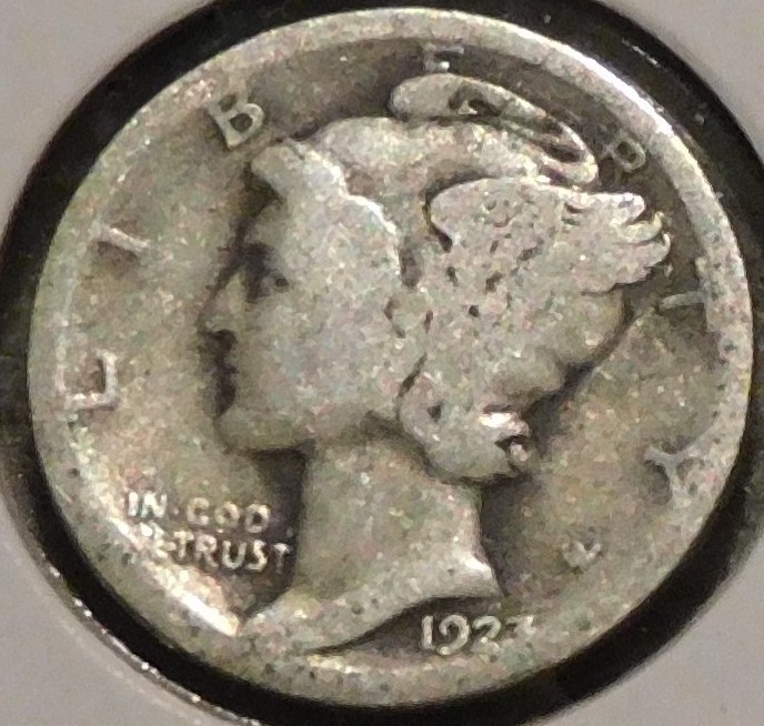 Silver Dime - Mercury - 1923