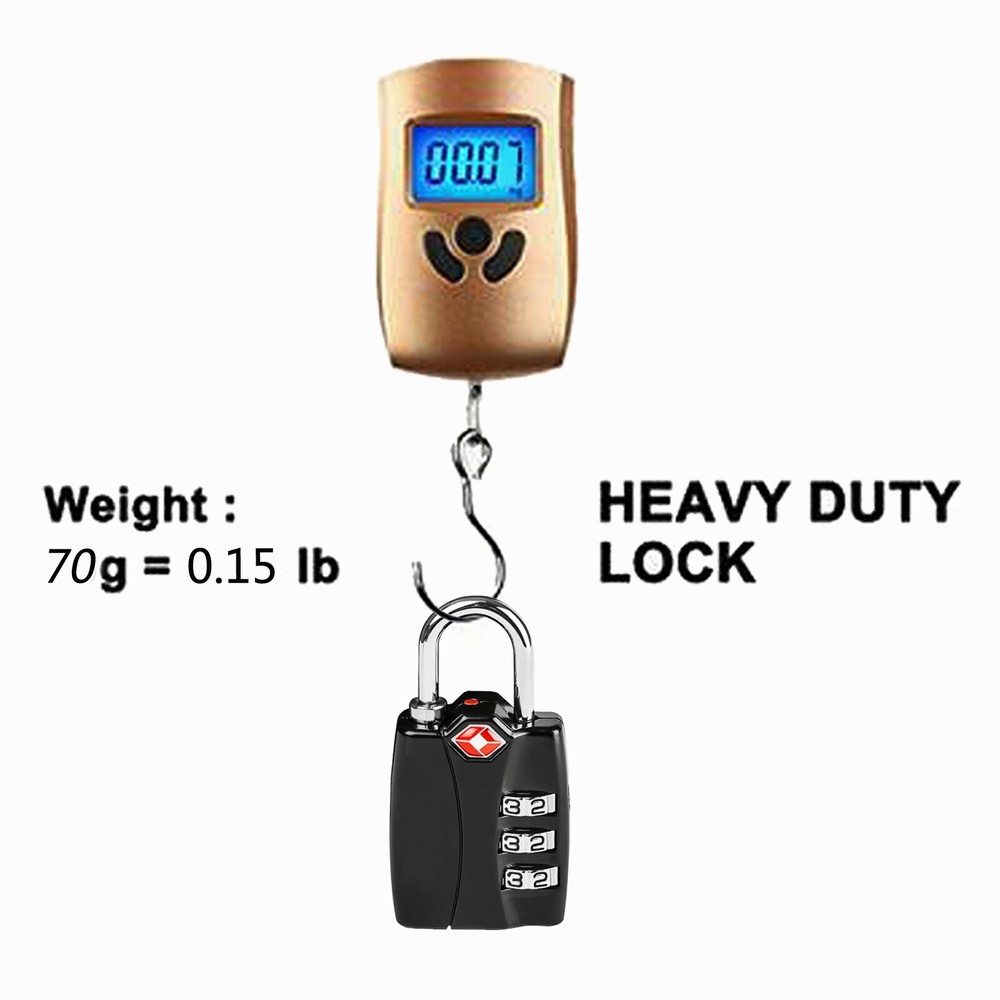 Metal Code Lock Mini Coded Keyed Anti-Theft Locks Travel TSA Luggage Lock