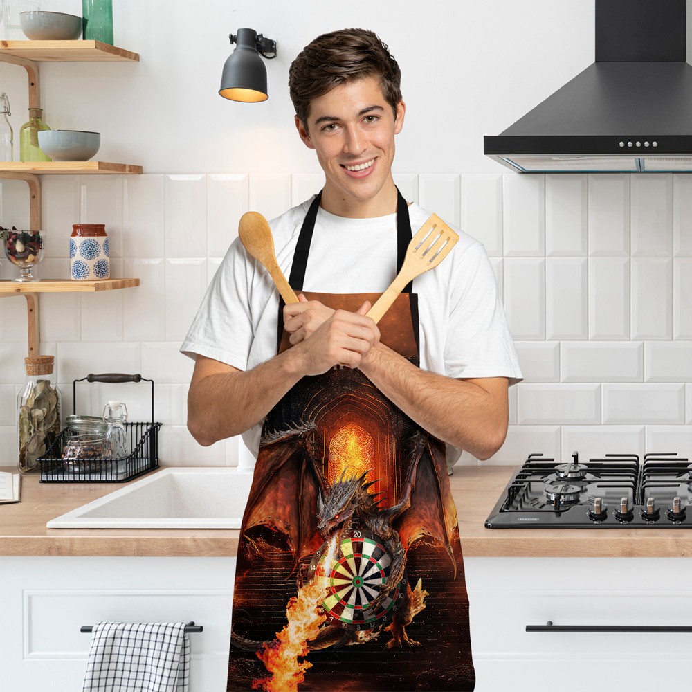 Personalised Dragon Darts - Splashproof - Novelty Apron