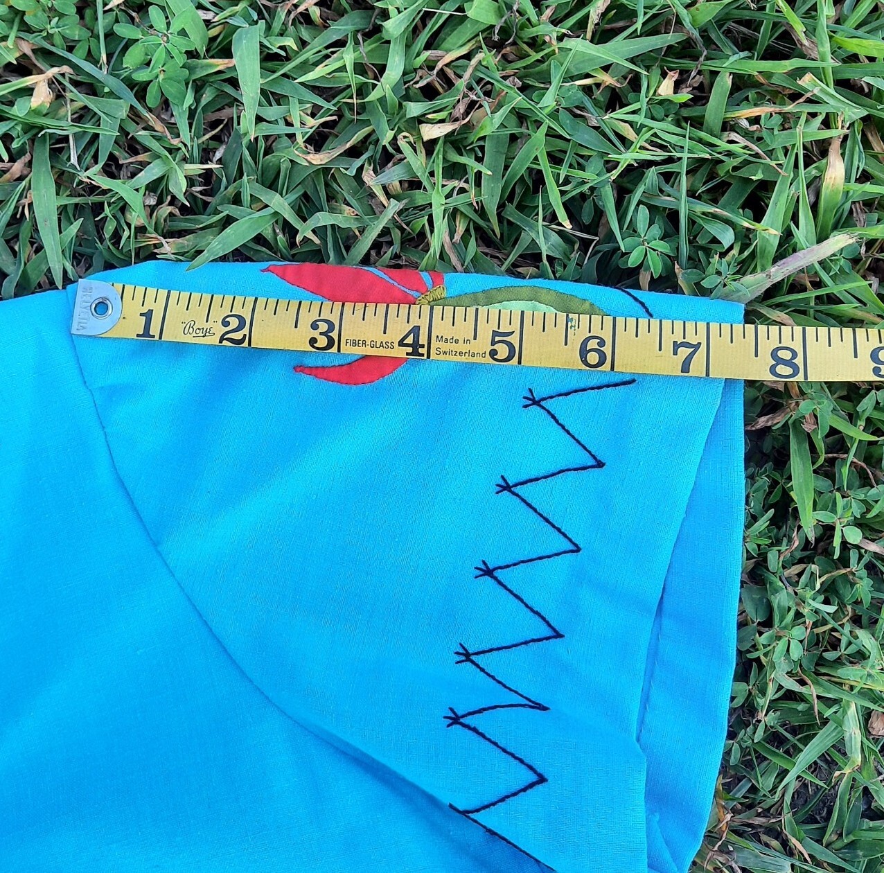 Vtg Authentic Seminole Indian 1930s Dress Handmade Stitched Blue Native American