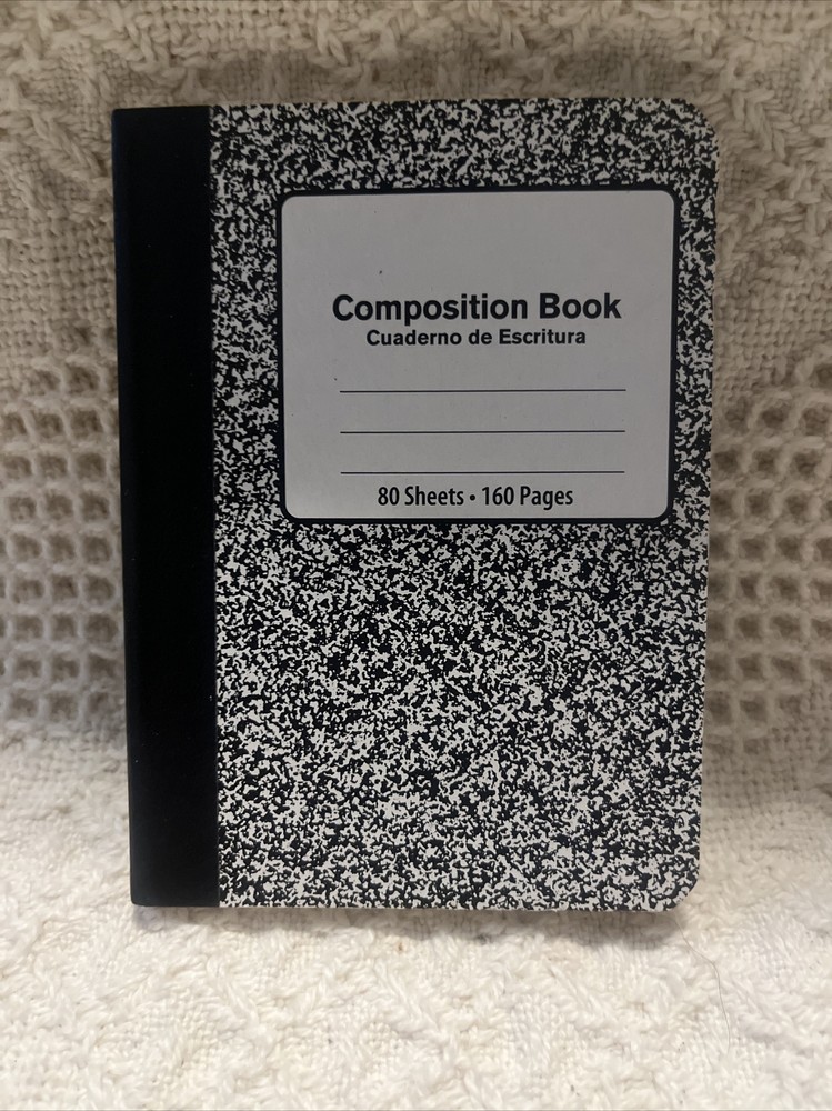 Mini Marble Composition Notebook Vintage Walmart Brand