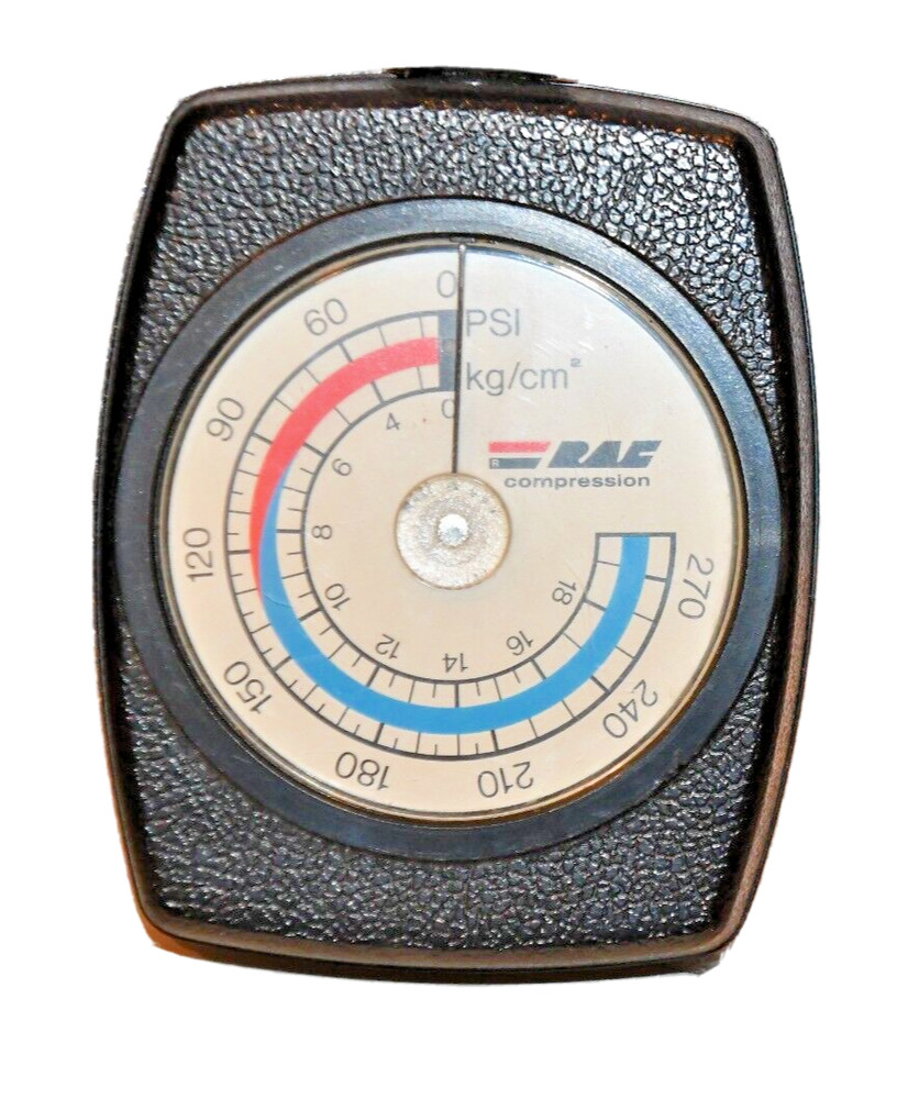 RAC MODEL 4039 ROTATING DIAL MOTORCYCLE COMPRESSION TESTER