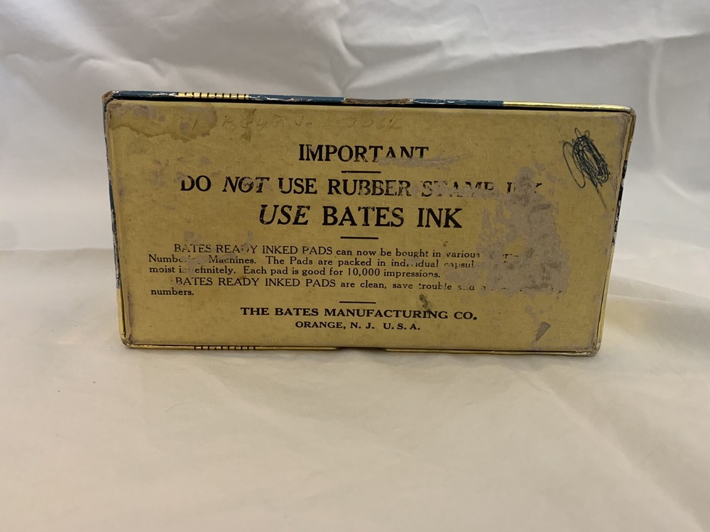 Vintage Bates Standard Movement Numbering Machine Consecutive Repeat Movement