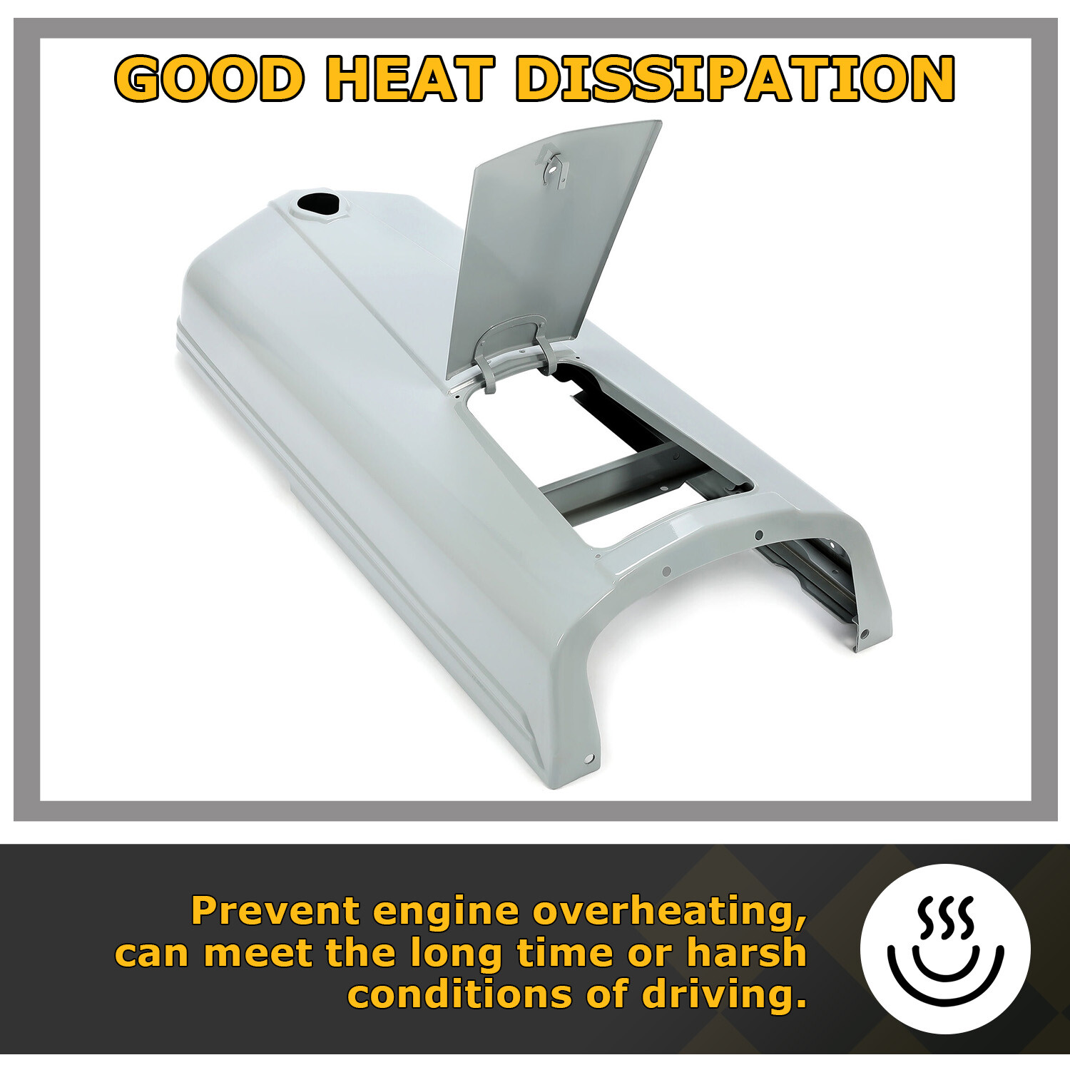 Gray Tractor Hood w/ Battery Door For Ford 2N 9N 8N Replace For 8N16612 9N16938C