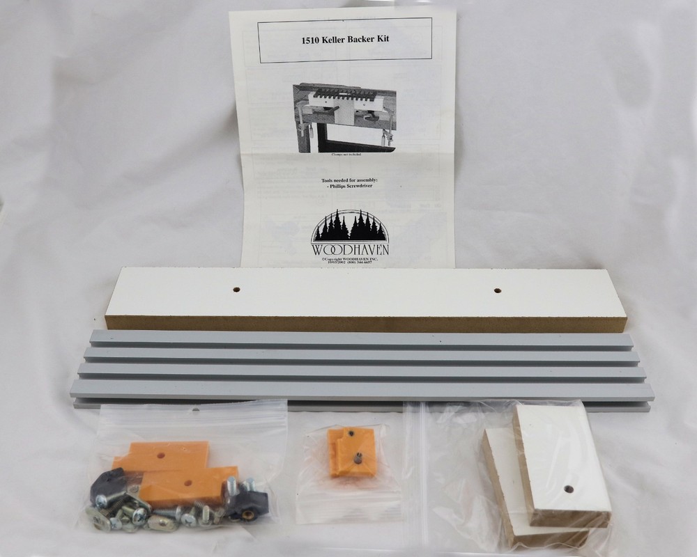 KELLER DOVETAIL SYSTEM MODEL 1510 BACKER BOARD KIT W/MANUAL