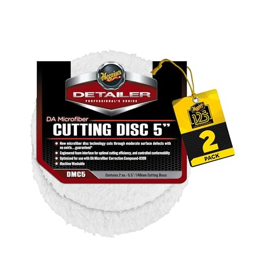 DA 5’’ Microfiber Cutting Disc, Microfiber Pads 5" Cutting Disc - 2 Pack