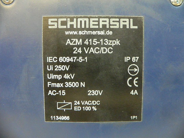 Schmersal Safety Switch Azm 415-13Zpk Controller