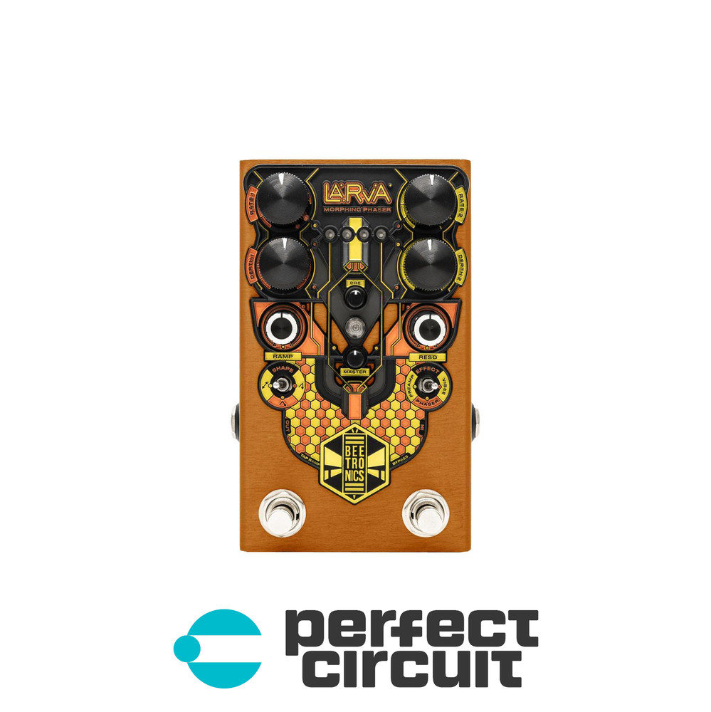 Beetronics FX Larva Morphing Phaser Pedal EFFECTS - NEW - PERFECT CIRCUIT