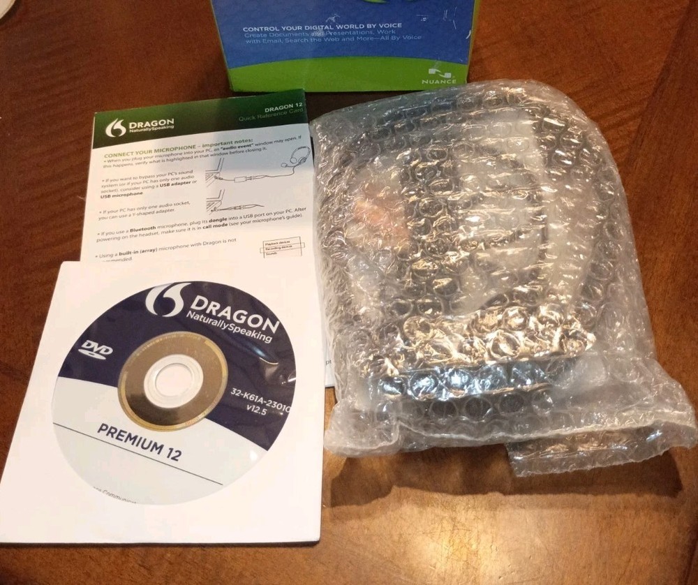 Dragon Naturally Speaking Premium Ed. Version 12 Speech Recognition Software