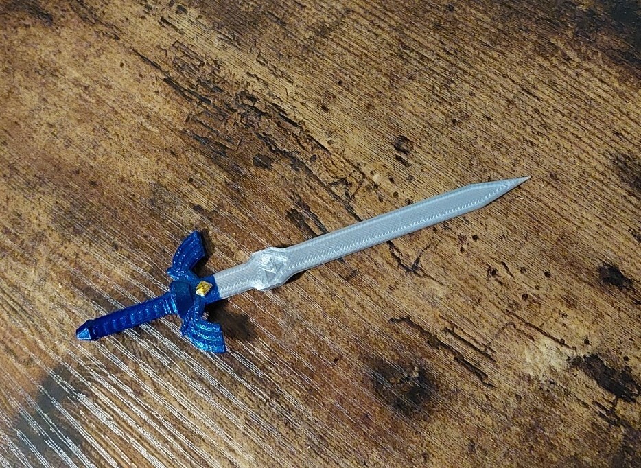Zelda BOTW Link Master sword 6.5" - 3d Printed