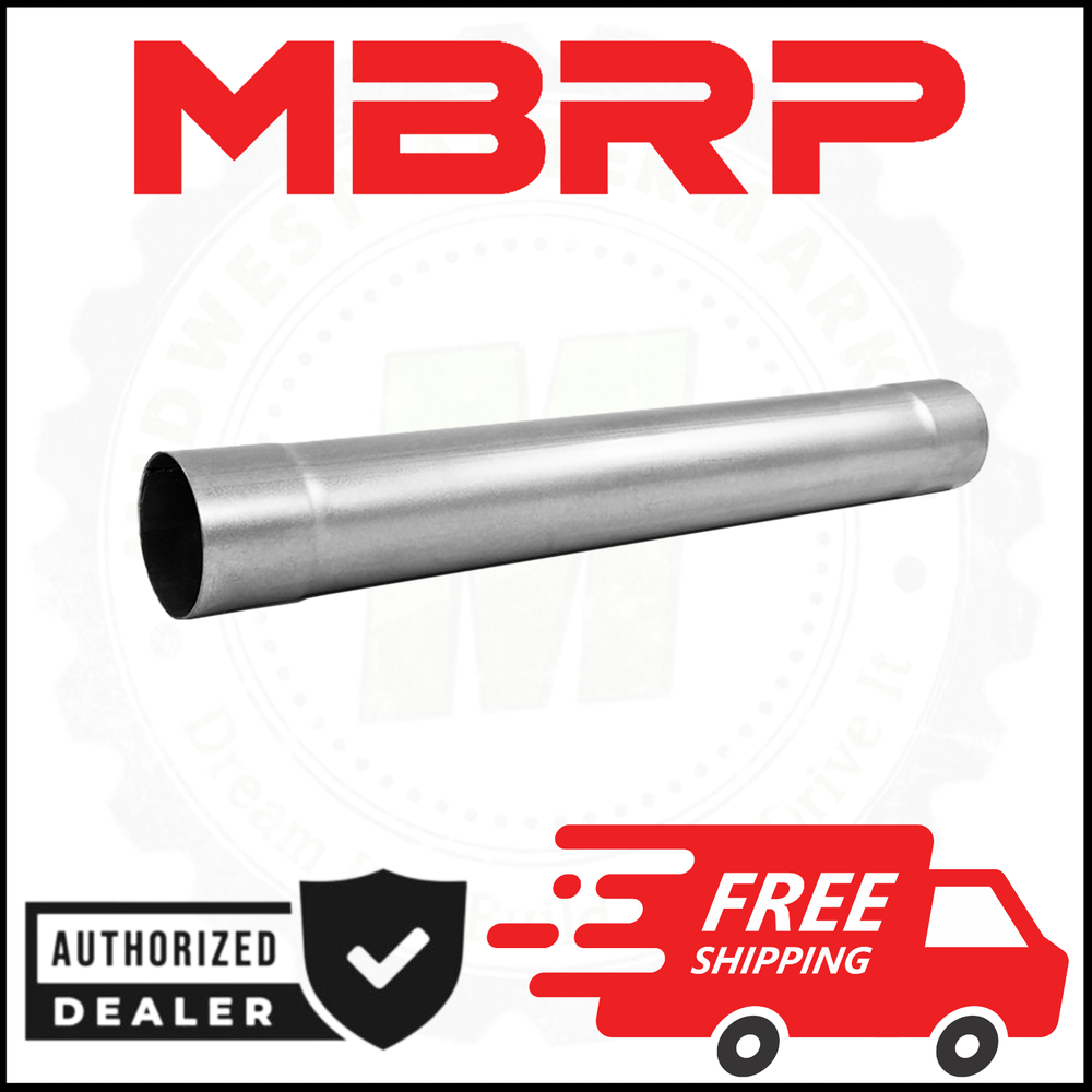 MBRP Universal 4" Installer Series Muffler Delete Pipe Outlet 30" Aluminized