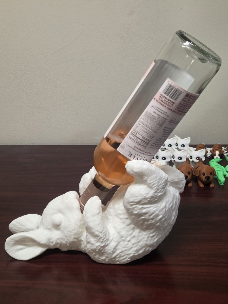 3d Bunny Wine Holder, Easter, Holiday, Rabbit, Printing, Decor, Kitchen
