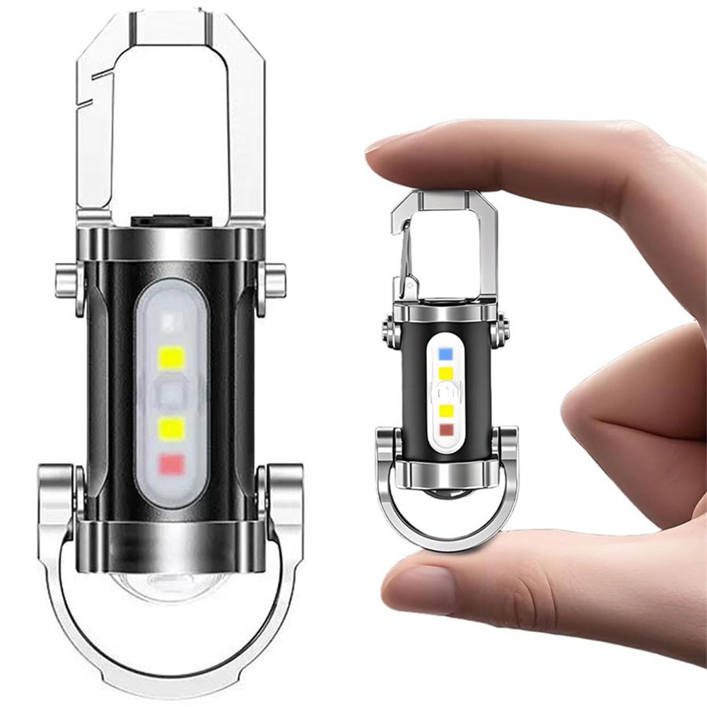 Portable Rechargeable Bright Keychain Flashlight Phone Charger,Emboadlie Mode AE
