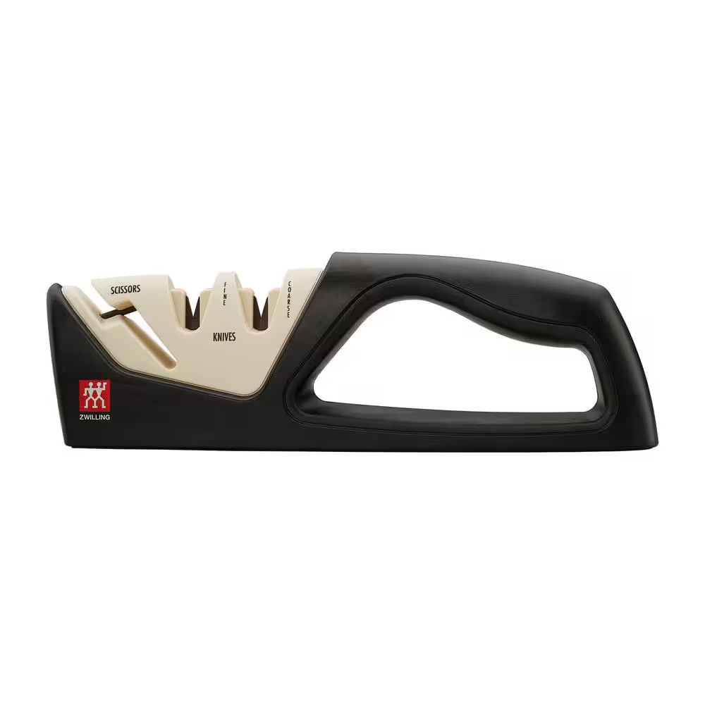 Sharpener Course and Fine-Grit Ceramic Manual 2-Stage Pull-Through Knife Sharpen