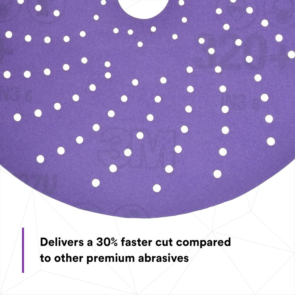 220 Pack 6 Inch P120 Grit Ceramic Multi-Hole Hook & Loop Discs Long Lasting