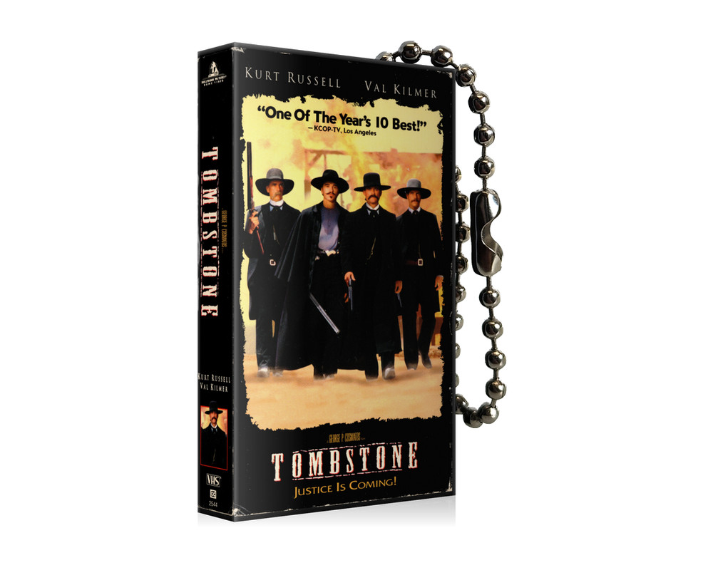 Tombstone VHS Keychain