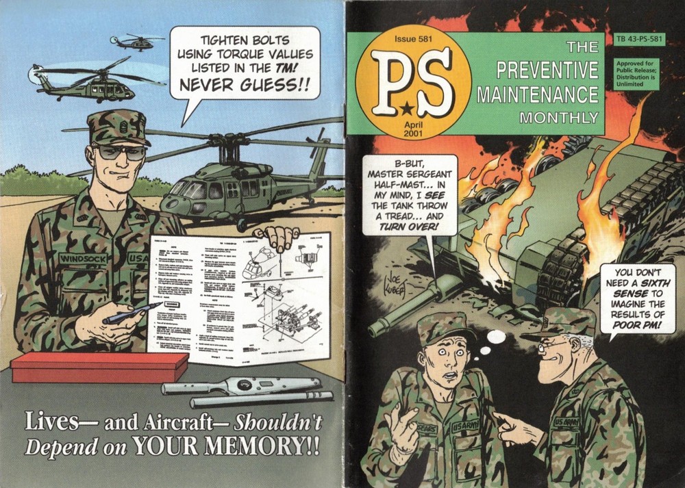 PS: PREVENTIVE MAINTENANCE MONTHLY~ 2001-08~ 10 Issues~ Joe Kubert Artwork~ MINT
