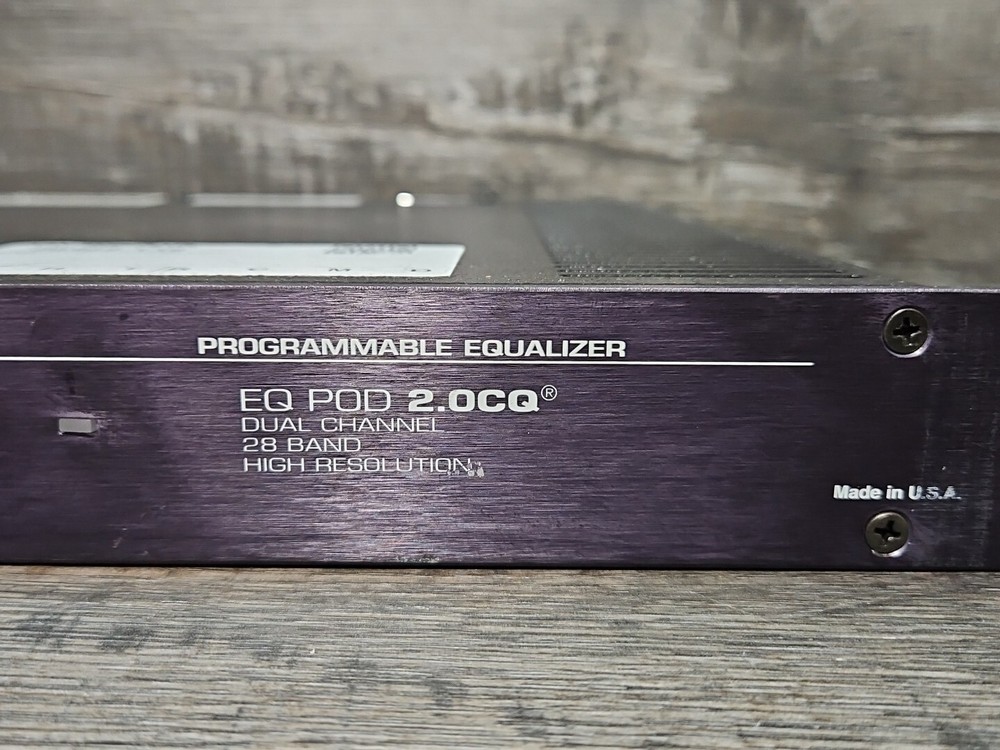 MicroAudio Micro Audio EQ Pod 2.0CQ Dual Channel 28 Band Programmable Equalizer