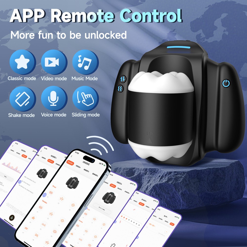 Male Masturbator APP control Automatic Vibrator Thrusting Cup Stroker Lubricants