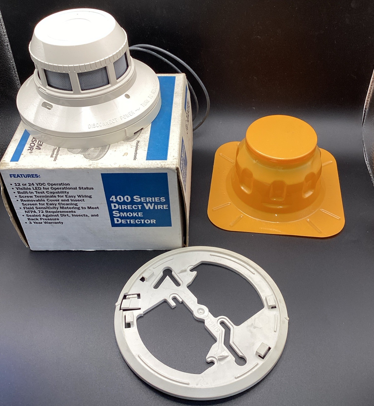 System Sensor Photoelectric Smoke Detector S 400 Series 2412B NEW