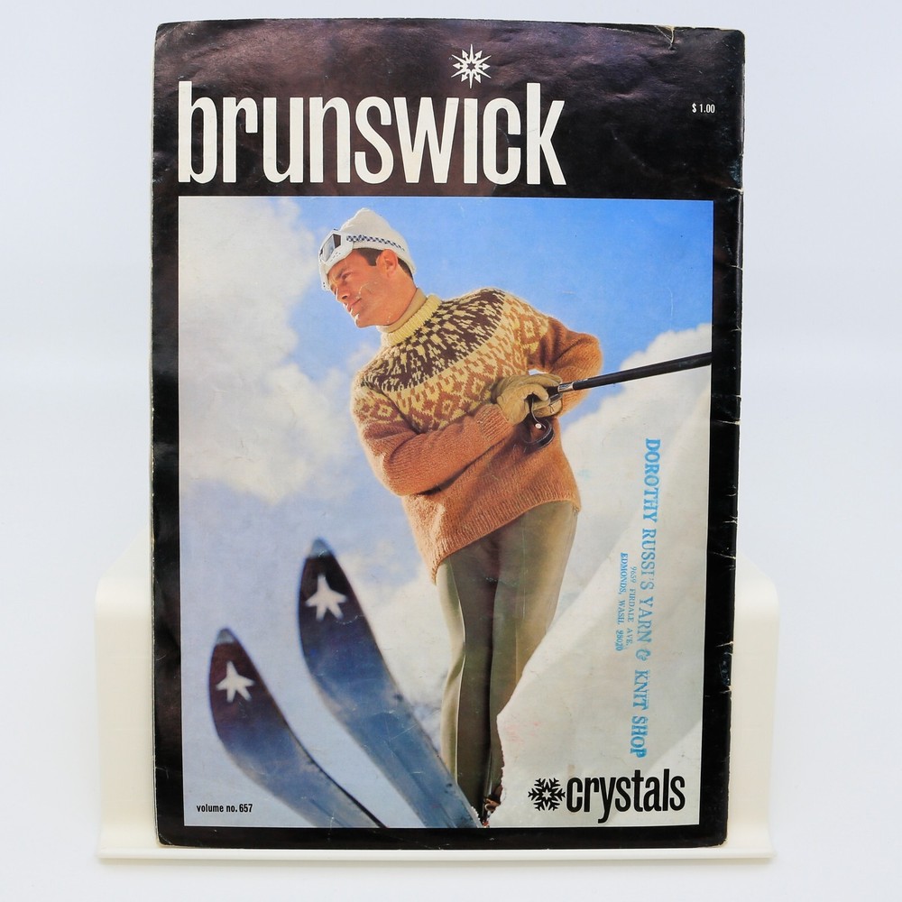 Vintage Brunswick Volume 657 Crochet & Knitting Patterns Mod Atomic 1960s
