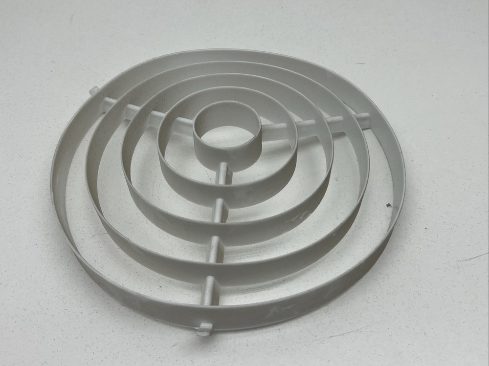 Luxo Task Lighting Fixture Plastic 5-Ring Louver Shade Lens Bulb Protector