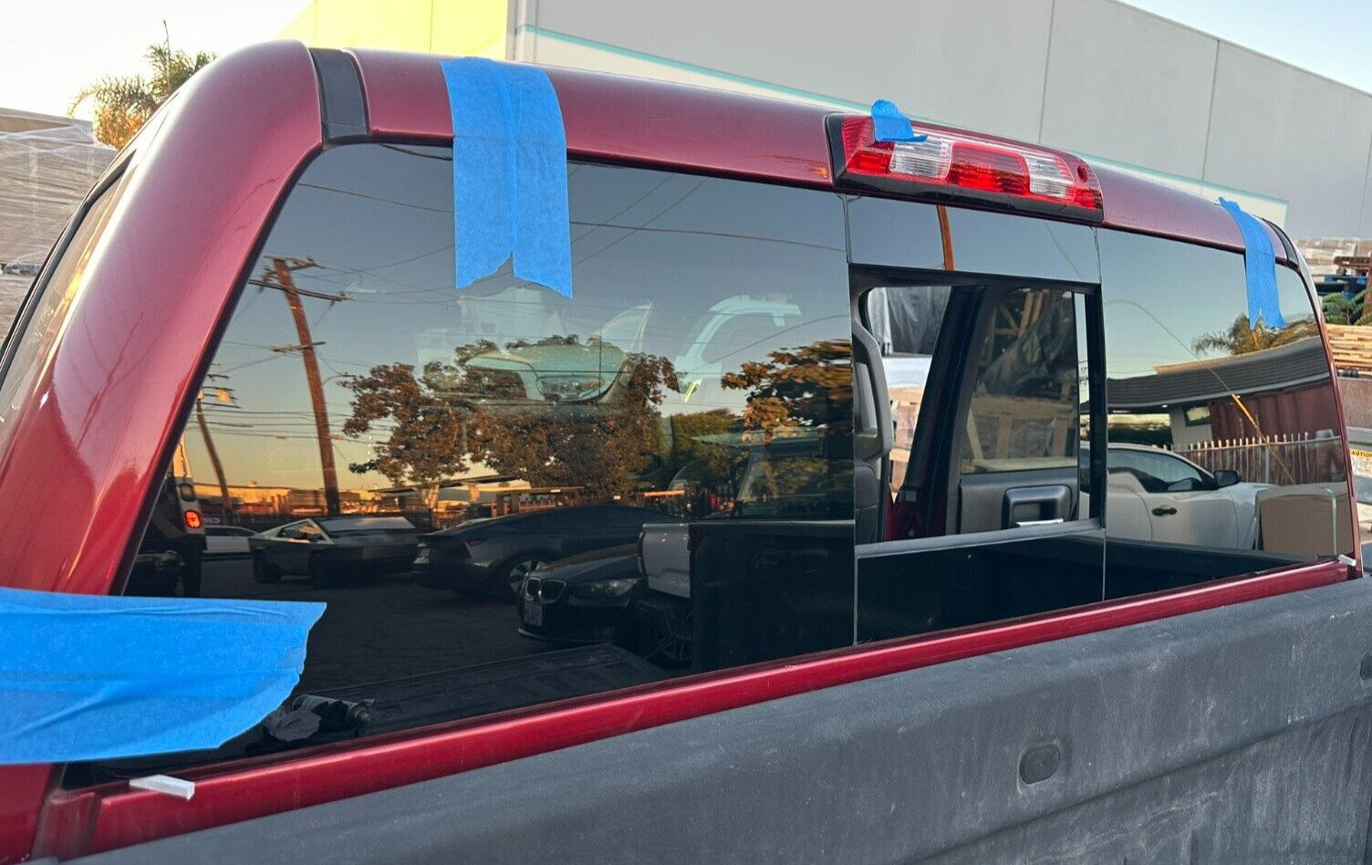 Fit 2014-2018 GMC Sierra 1500 Rear Glass Power Slider Heated w/ Regulator+2Glues